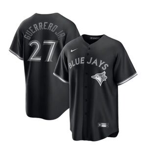 MLB TORONTO BLUE JAYS VLADIMIR GUERRERO OFFICIAL TEAM REPLICA JERSEY - BLACK